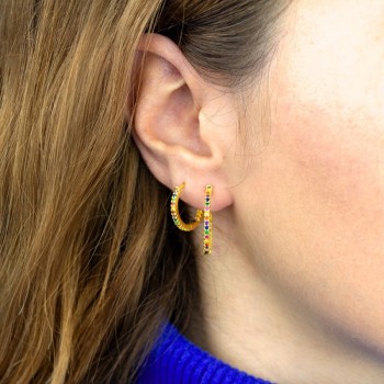 Silver earrings | Ø14mm 2