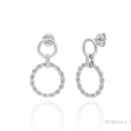 Boucles d'oreilles Argent lisse