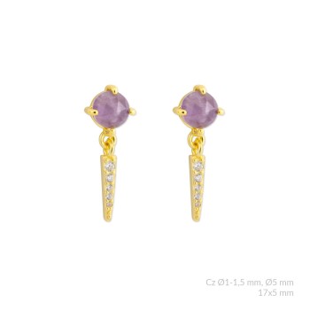 Silver earrings
