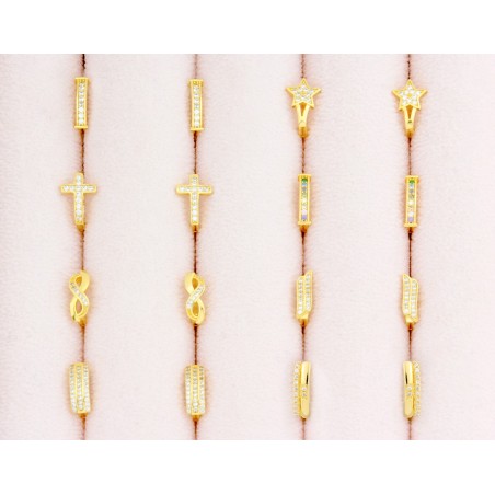 Pendientes de Plata de Ley con circonitas