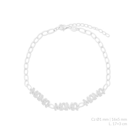Bracelet en Argent avec oxyde de zirconium