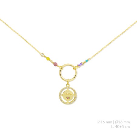 Gargantilla de Plata de Ley con circonitas