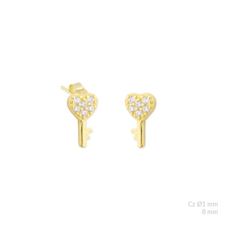 Boucles d'oreilles en Argent avec oxyde de zirconium