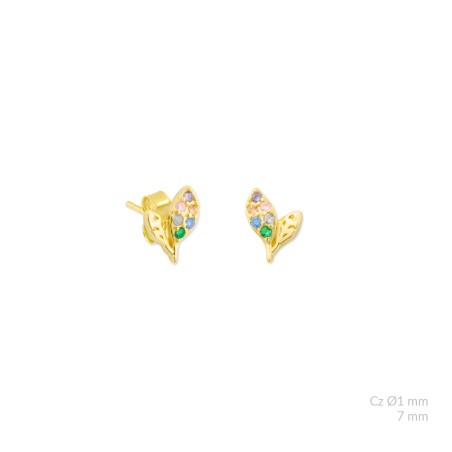 Boucles d'oreilles en Argent avec oxyde de zirconium