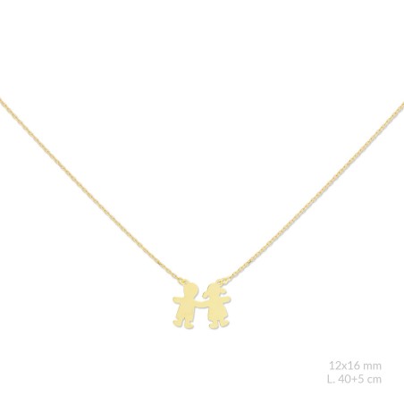 Silver necklace with cubic zirconium | Boy / Girl