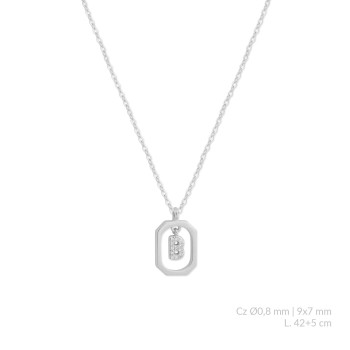 Silver necklace | B