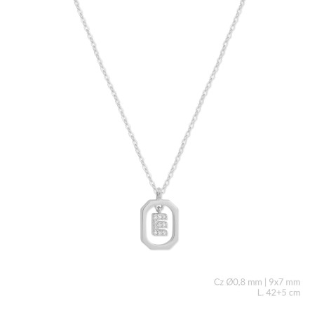Silver necklace | E