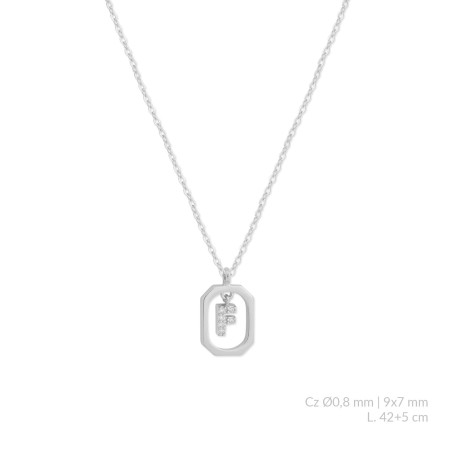 Silver necklace | F