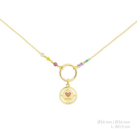 Gargantilha em Prata Esterlina com zircônia