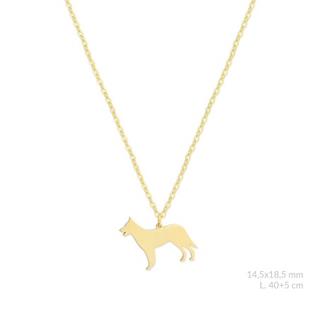 Silver necklace | German Shepherd