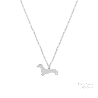 Gargantilla de Plata de Ley | Dachshund / Teckel