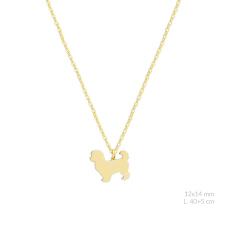 Silver necklace | Bichon Maltese