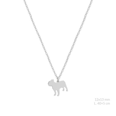 Sautoir en Argent | French Bulldog