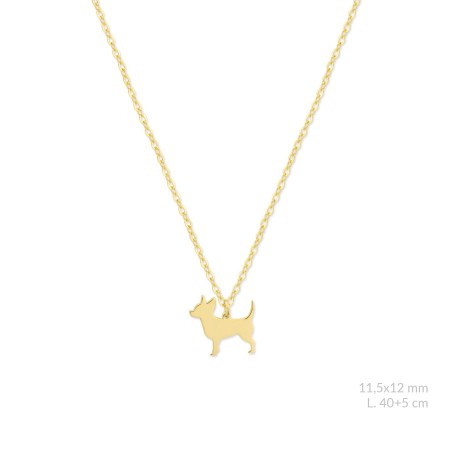 Silver necklace | Chihuahua