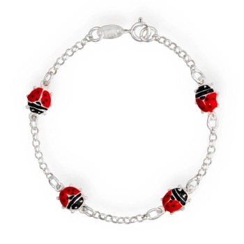 Pulsera Mariquitas Esmalte 2