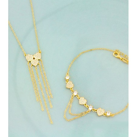 Pulsera de Plata de Ley con circonitas