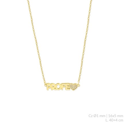 Gargantilla de Plata de Ley con circonitas