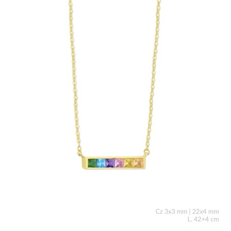 Sautoir en Argent avec oxyde de zirconium