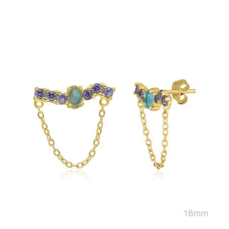 Boucles d'oreilles Zircons