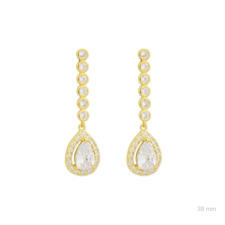 Boucles d'oreilles en Argent avec oxyde de zirconium