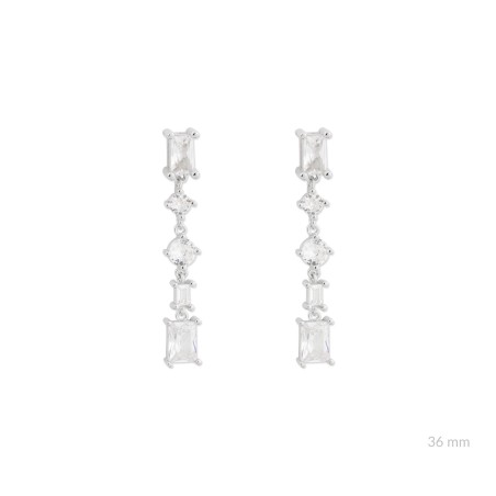 Boucles d'oreilles en Argent avec oxyde de zirconium
