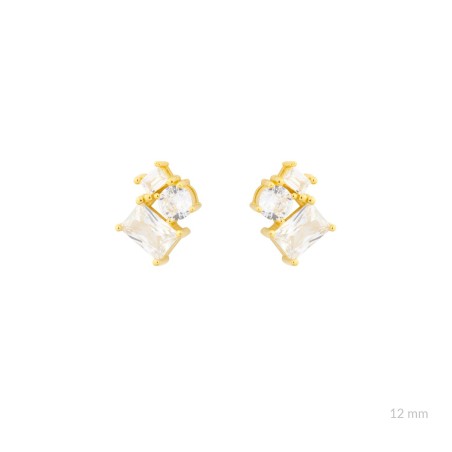 Boucles d'oreilles en Argent avec oxyde de zirconium