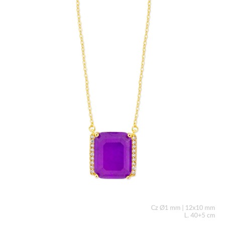 Sautoir en Argent avec oxyde de zirconium