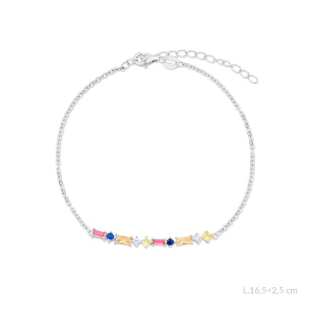 Bracelet en Argent avec oxyde de zirconium