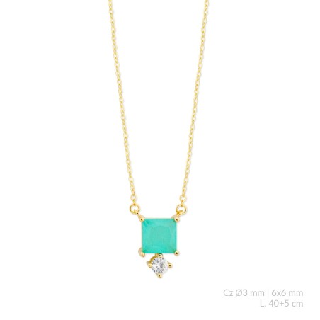 Sautoir en Argent avec oxyde de zirconium