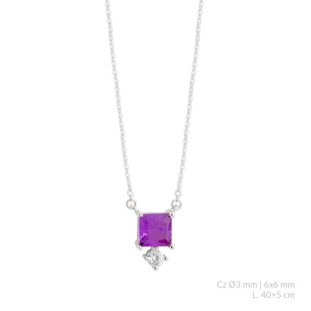 Sautoir en Argent avec oxyde de zirconium