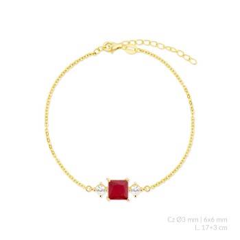 Pulsera de Plata de Ley con...