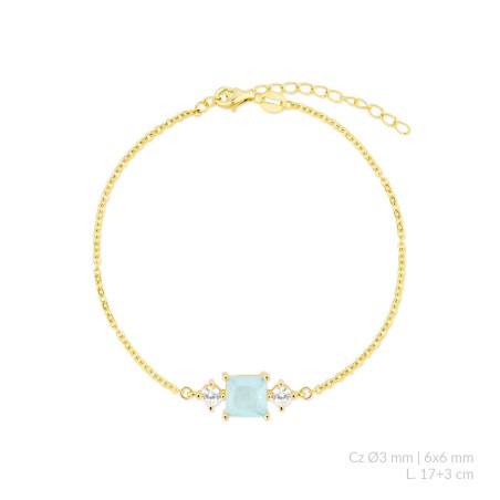 Bracelet en Argent avec oxyde de zirconium