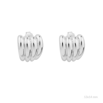 Silver earrings