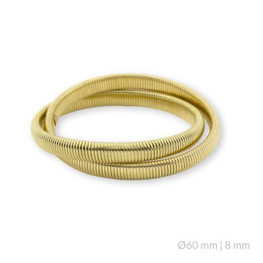 Double stainless steel bracelet | 8 mm