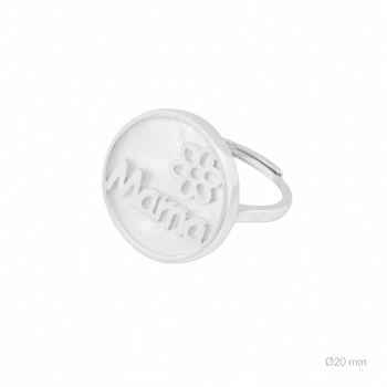 Bague en Argent et nacre 2