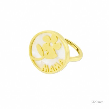 Bague en Argent et nacre 2