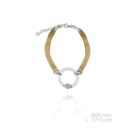 Pulsera piedra color Cuero Mamá
