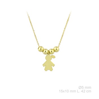 Gargantilla Niña Dorada 2