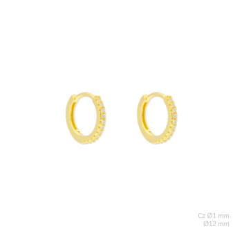 Silver earrings | Ø12mm 2