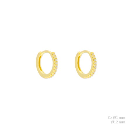 Boucles d'oreilles en Argent | Ø12mm