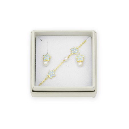 Juego de Plata de Ley - Pendientes y pulsera