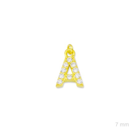 Charm de Plata de Ley (Letra A)