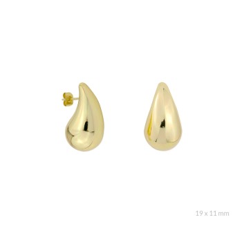 Silver earrings | 19x11 mm