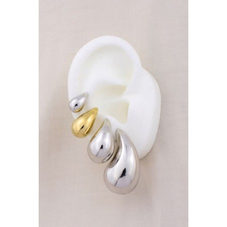 Brincos de Prata Esterlina | 19x11 mm