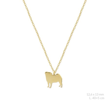 Silver necklace | Pug