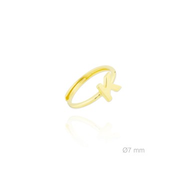 Silver ring | Letter K 2