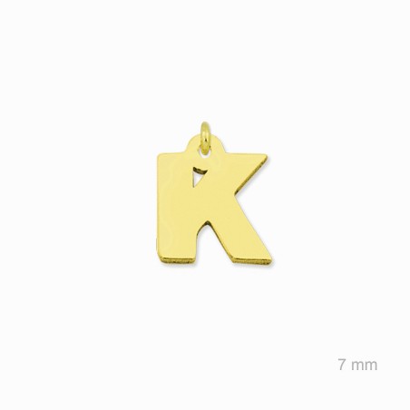 Charm de Plata de Ley (Letra K)