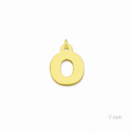 Charm de Plata de Ley (Letra O)