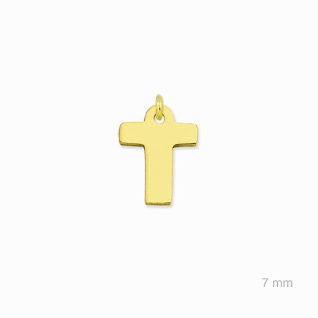 Charm de Plata de Ley (Letra T)