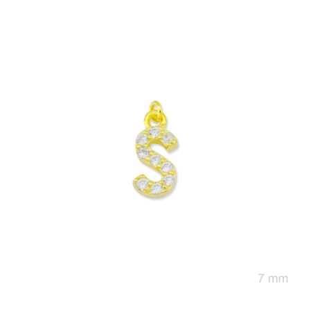 Charm de Plata de Ley (Letra S)